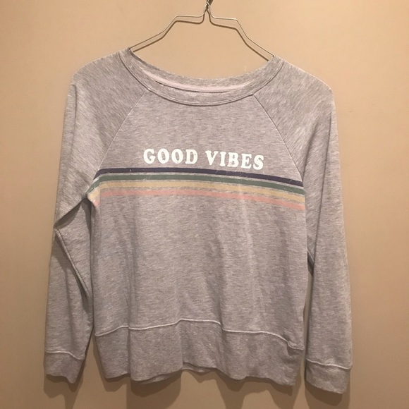 Grayson Threads Tops - Grayson Threads GOOD VIBES Sweatshirt Sz Lg